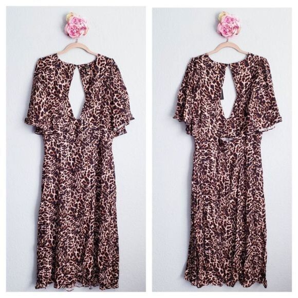 REVOLVE X Arrive Zelda Leopard Print Dress - Picture 1 of 7